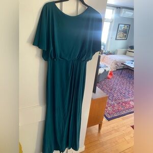 BHLDN bridesmaid dress size 10. Comfortable maxi green empire waist